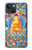 S1256 Peinture Bouddha Etui Coque Housse pour iPhone 13