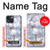 S2316 Bleu foncé Marbre Texture graphique Imprimer Etui Coque Housse pour iPhone 13