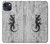 S2446 Gecko bois imprimé graphique Etui Coque Housse pour iPhone 13