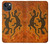 S2901 Lezard Art autochtone Etui Coque Housse pour iPhone 13