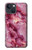 S3052 Rose Marbre Imprimé graphique Etui Coque Housse pour iPhone 13
