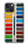 S3243 Ensemble de peinture aquarelle Etui Coque Housse pour iPhone 13
