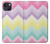 S3514 Arc en ciel Zigzag Etui Coque Housse pour iPhone 13