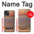 S3752 Motif de tissu en zigzag imprimé graphique Etui Coque Housse pour iPhone 13