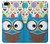 S2521 Cute Nerd Owl Cartoon Etui Coque Housse pour iPhone 5 5S SE