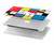 S3814 Composition de dessin au trait Piet Mondrian Etui Coque Housse pour MacBook Pro 13″ - A1706, A1708, A1989, A2159, A2289, A2251, A2338