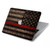 S3804 Graphique de drapeau de ligne rouge en métal de pompier Etui Coque Housse pour MacBook Pro 16″ - A2141