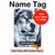 S0123 Loup blanc Etui Coque Housse pour iPad mini 6 7, iPad mini (2021,2024)