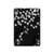 S2544 Kimono japonais style Noir motif fleur Etui Coque Housse pour iPad mini 6 7, iPad mini (2021,2024)