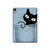 S2641 Noir Chat Poche Etui Coque Housse pour iPad mini 6 7, iPad mini (2021,2024)