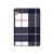 S3452 Plaid en tissu Etui Coque Housse pour iPad mini 6 7, iPad mini (2021,2024)