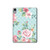 S3494 Rose à pois millésimé Etui Coque Housse pour iPad mini 6 7, iPad mini (2021,2024)