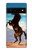 S0934 Sauvage Black Horse Etui Coque Housse pour Google Pixel 6