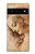 S1045 Leonardo da Vinci Femme Head Etui Coque Housse pour Google Pixel 6