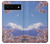 S1060 Mont Fuji Sakura fleur de cerisier Etui Coque Housse pour Google Pixel 6