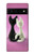 S1832 Chat d'amour Etui Coque Housse pour Google Pixel 6
