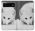 S2569 Blanc arctique Renard Etui Coque Housse pour Google Pixel 6