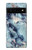 S2689 Bleu Marbre Texture Imprimé graphique Etui Coque Housse pour Google Pixel 6