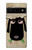 S2826 Mignon Noir Sheep Dormir Dessin Etui Coque Housse pour Google Pixel 6