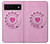 S2847 Rose Rétro téléphone Rotatif Etui Coque Housse pour Google Pixel 6