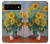 S2937 Claude Monet Bouquet de tournesols Etui Coque Housse pour Google Pixel 6