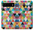 S3049 Triangles Couleurs vibrantes Etui Coque Housse pour Google Pixel 6