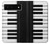 S3078 Noir et blanc Clavier de piano Etui Coque Housse pour Google Pixel 6