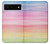 S3507 Coloré Arc-en-ciel pastel Etui Coque Housse pour Google Pixel 6