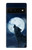 S3693 Pleine lune du loup blanc sinistre Etui Coque Housse pour Google Pixel 6