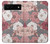 S3716 Motif floral rose Etui Coque Housse pour Google Pixel 6