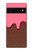 S3754 Cornet de crème glacée à la fraise Etui Coque Housse pour Google Pixel 6