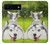 S3795 Peinture Husky Sibérien Ludique Chaton Grincheux Etui Coque Housse pour Google Pixel 6