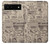 S3819 Papier Vintage rétro Etui Coque Housse pour Google Pixel 6