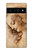 S1045 Leonardo da Vinci Femme Head Etui Coque Housse pour Google Pixel 6 Pro