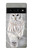 S1566 Milou Blanc Chouette Chouette Etui Coque Housse pour Google Pixel 6 Pro