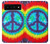 S1870 Tie Dye Paix Etui Coque Housse pour Google Pixel 6 Pro