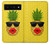 S2443 Baiser drôle d'ananas Lunettes de soleil Etui Coque Housse pour Google Pixel 6 Pro