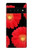 S2478 fleur rouge Daisy Etui Coque Housse pour Google Pixel 6 Pro