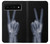 S3101 X-ray doigts Signe de paix Etui Coque Housse pour Google Pixel 6 Pro