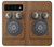 S3146 Mur Antique Retro Ligne téléphonique Etui Coque Housse pour Google Pixel 6 Pro