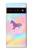 S3203 Arc en ciel Licorne Etui Coque Housse pour Google Pixel 6 Pro