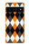 S3421 Noir Orange Blanc Argyle Plaid Etui Coque Housse pour Google Pixel 6 Pro