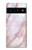 S3482 Imprimer Graphique marbre rose Etui Coque Housse pour Google Pixel 6 Pro