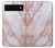S3482 Imprimer Graphique marbre rose Etui Coque Housse pour Google Pixel 6 Pro