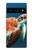 S3497 Vert tortue de mer Etui Coque Housse pour Google Pixel 6 Pro