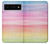 S3507 Coloré Arc-en-ciel pastel Etui Coque Housse pour Google Pixel 6 Pro