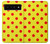 S3526 Rouge tache à pois Etui Coque Housse pour Google Pixel 6 Pro