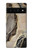 S3700 Imprimé graphique or marbré Etui Coque Housse pour Google Pixel 6 Pro