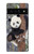 S3793 Peinture de neige mignon bébé panda Etui Coque Housse pour Google Pixel 6 Pro