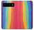 S3799 Arc-en-ciel aquarelle vertical mignon Etui Coque Housse pour Google Pixel 6 Pro